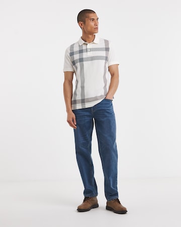 Barbour Short Sleeve Blaine Tailored Polo Shirt - White
