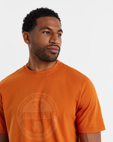 Napapijri Bollo Short Sleeve T-Shirt - Orange