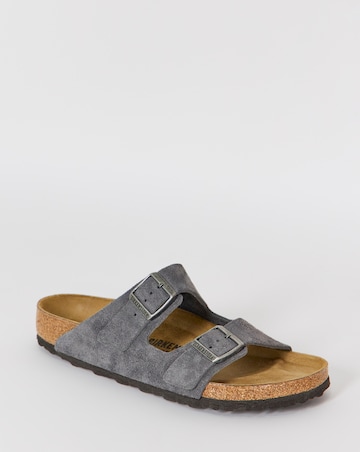 Birkenstock Classic Suede Arizona Sandals - Charcoal