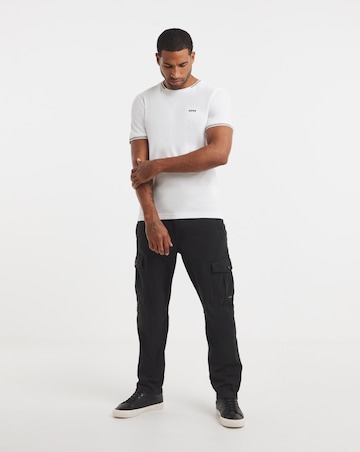 BOSS Short Sleeve Tipped T-Shirt - White