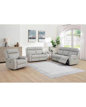 Prescott Leather Power Recliner 3 Seater Sofa
