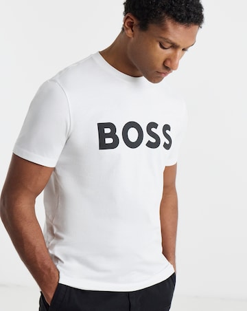 BOSS Short Sleeve Classic Logo T-Shirt - White