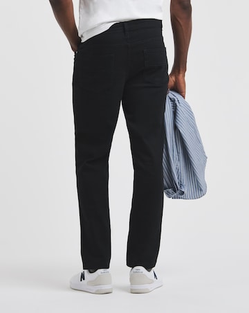 Union Black Slim Fit Gabardine Jeans