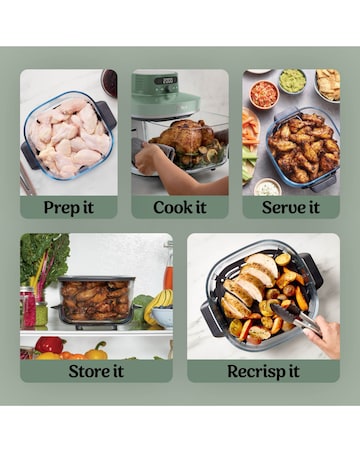 Ninja CRISPi PRO 5 in 1 Glass Air Fryer Moss Green