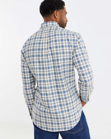 Polo Ralph Lauren Long Sleeve Check Oxford Shirt - Blue/Cream