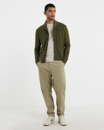 Polo Ralph Lauren Double Knit Cardigan - Green Heather