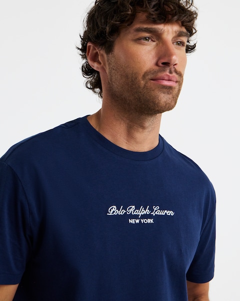 Polo Ralph Lauren Short Sleeve Script T-Shirt - Navy