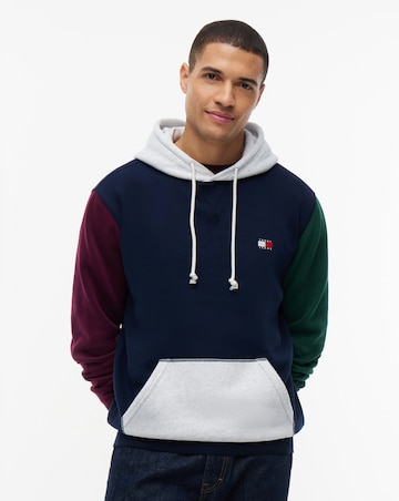 Tommy Jeans Colourblock Badge Hoodie - Multi