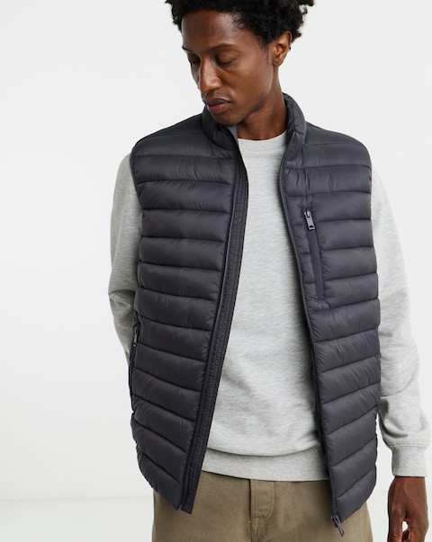 Charcoal Lightweight Padded Gilet