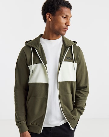 Voi Block Zip up Hoodie Long Length