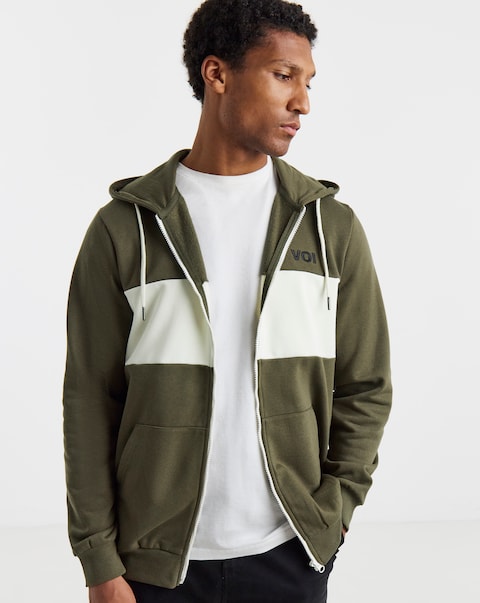 Voi Block Zip up Hoodie Long Length