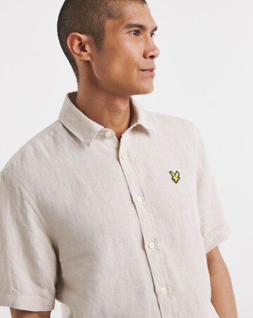 Lyle & Scott Linen Blend Shirt - Stone