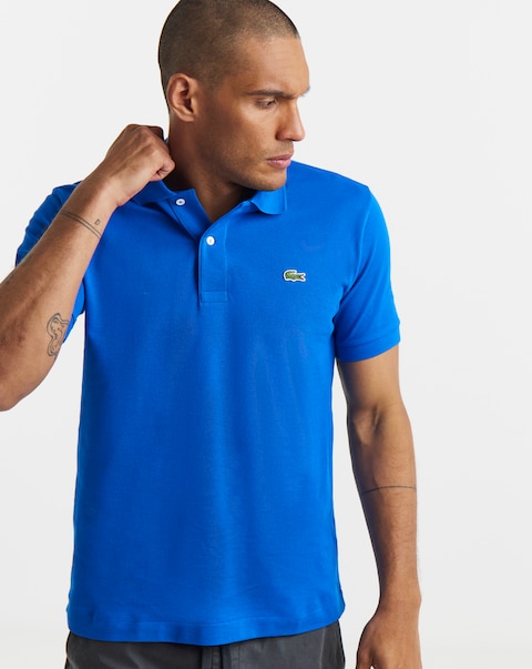 Lacoste Classic Short Sleeve Pique Polo - Bright Blue
