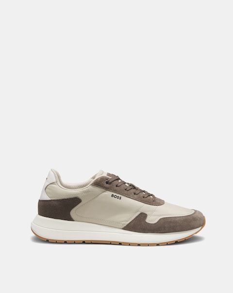 BOSS Vinston Runner Trainers - Beige