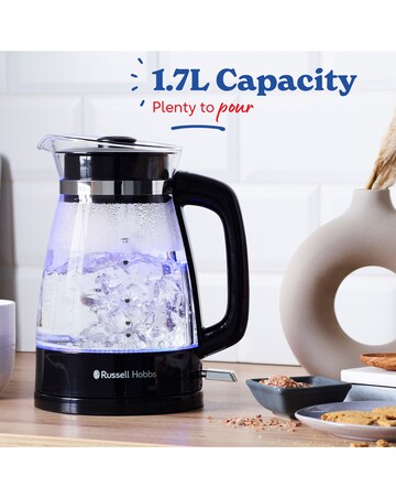 Russell Hobbs 26080 Classic Black Glass Kettle