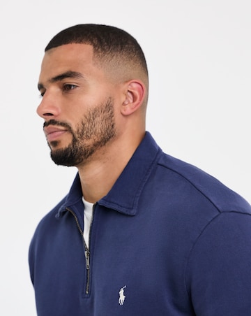 Polo Ralph Lauren Terry 1/4 Zip Sweat - Navy