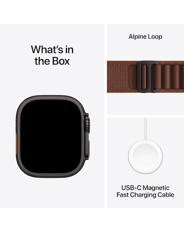 Apple Watch Ultra 4 GPS + Cellular 49mm - Titanium/Burgundy Alpine Loop - M