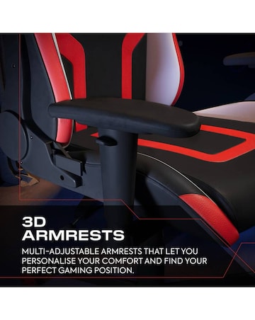 X Rocker Agility Compact Ergonomic PC Gaming Chair for Juniors - Red