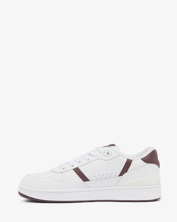 Lacoste T-Clip Trainers - White/Burgundy