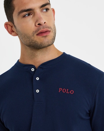 Polo Ralph Lauren Waffle Lounge Top - Navy