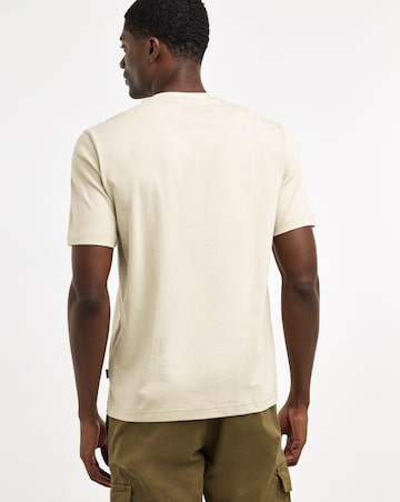 BOSS Short Sleeve Logo Tape T-Shirt - Light Beige