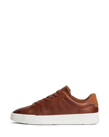 Tommy Hilfiger Court Leather Trainers - Cognac
