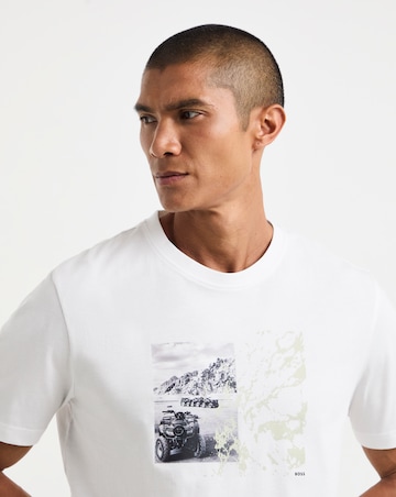 BOSS Short Sleeve Graphic T-Shirt - White