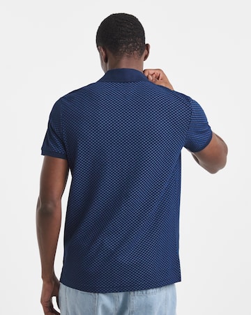 Tommy Hilfiger Microprint Pique Polo - Navy