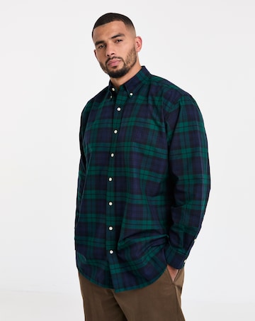 Polo Ralph Lauren Long Sleeve Check Oxford Shirt - Navy/Green