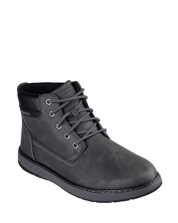 Skechers Waterproof Garlan Deno Boot - Charcoal