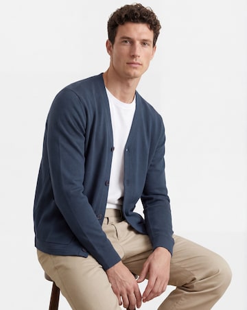 Jersey Cardigan - Navy