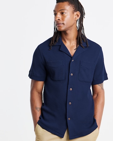 Polo Ralph Lauren Short Sleeve Waffle Jersey Shirt - Navy