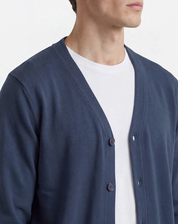 Jersey Cardigan - Navy