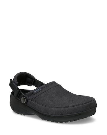 Crocs Classic Crafted Vegan Suede Clog - Black