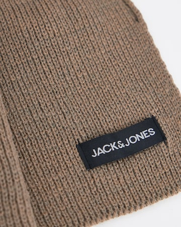 Jack & Jones DNA Hat and Scarf Giftbox - Walnut