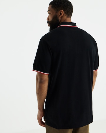 Polo Ralph Lauren Short Sleeve Tipped Polo - Black