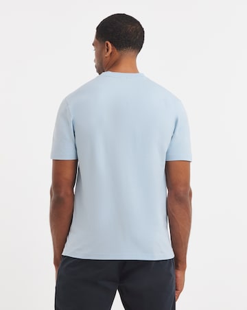 BOSS Short Sleeve Globe Graphic Logo T-Shirt - Light Blue