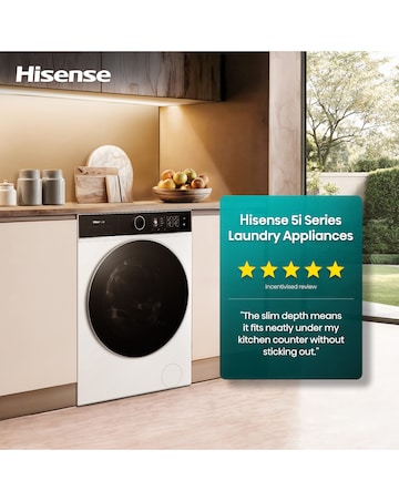 Hisense KitchenFit 5i Series WD5I1045BWQ 10.5kg/6kg Washer Dryer - White