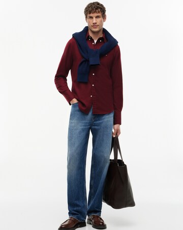 Tommy Hilfiger Flex Flannel Shirt - Burgundy