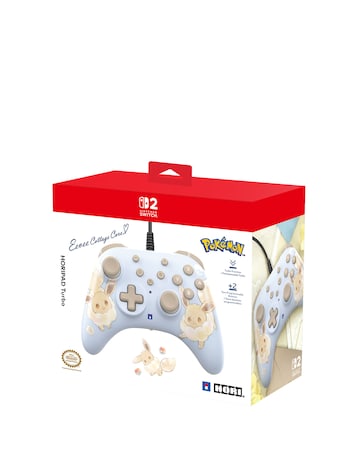 HORI HORIPAD Turbo Wired Controller for Nintendo Switch 2 - Eevee Cottage Core