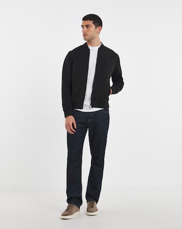 BOSS Zip Through Padded Sweatshirt - Black