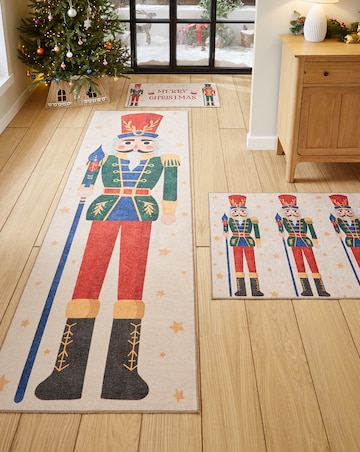 Christmas Nutcracker Washable Doormat