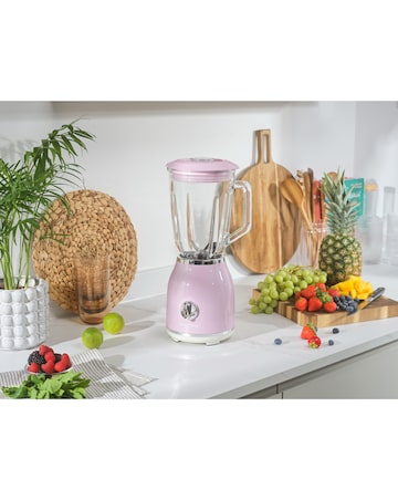 Salter Retro Glass Jug Blender - Pink