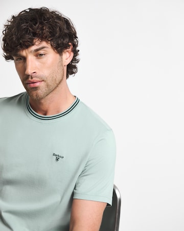 Barbour Austwick Short Sleeve Tipped Tailored T-Shirt - Slate