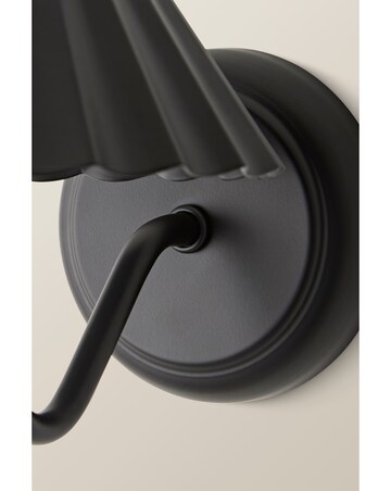 ValueLights Avery Black Rechargeable Easy Fit Wall Light