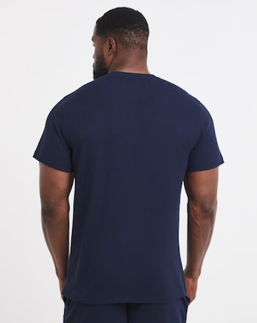 Polo Ralph Lauren Short Sleeve Waffle Lounge Henley - Navy