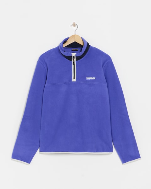 Napapijri Dergana 1/4 Zip Fleece - Blue