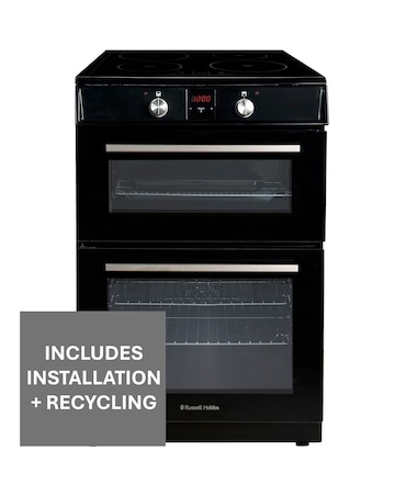 Russell Hobbs RH60EDOIH6011B Double Electric Cooker Induction Hob Black Install