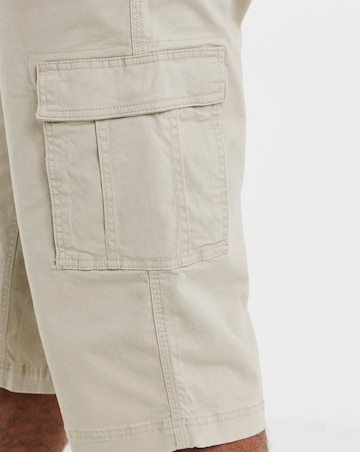 3/4 Length Cotton Stretch Cargo Short