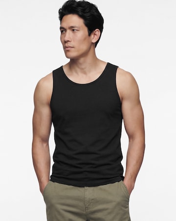 Pure Cotton Vest- Black